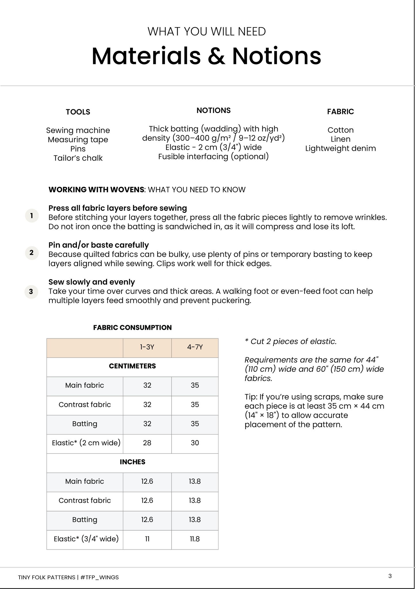 Bat Wings Sewing Pattern