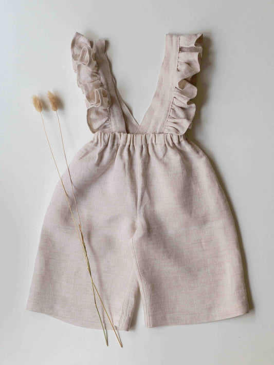 Jade Pants With Ruffled Straps Sewing Pattern