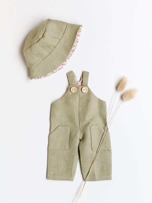 Joy Doll Dungarees and Hat Sewing Pattern