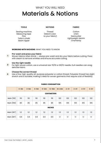 Hazel Romper Sewing Pattern