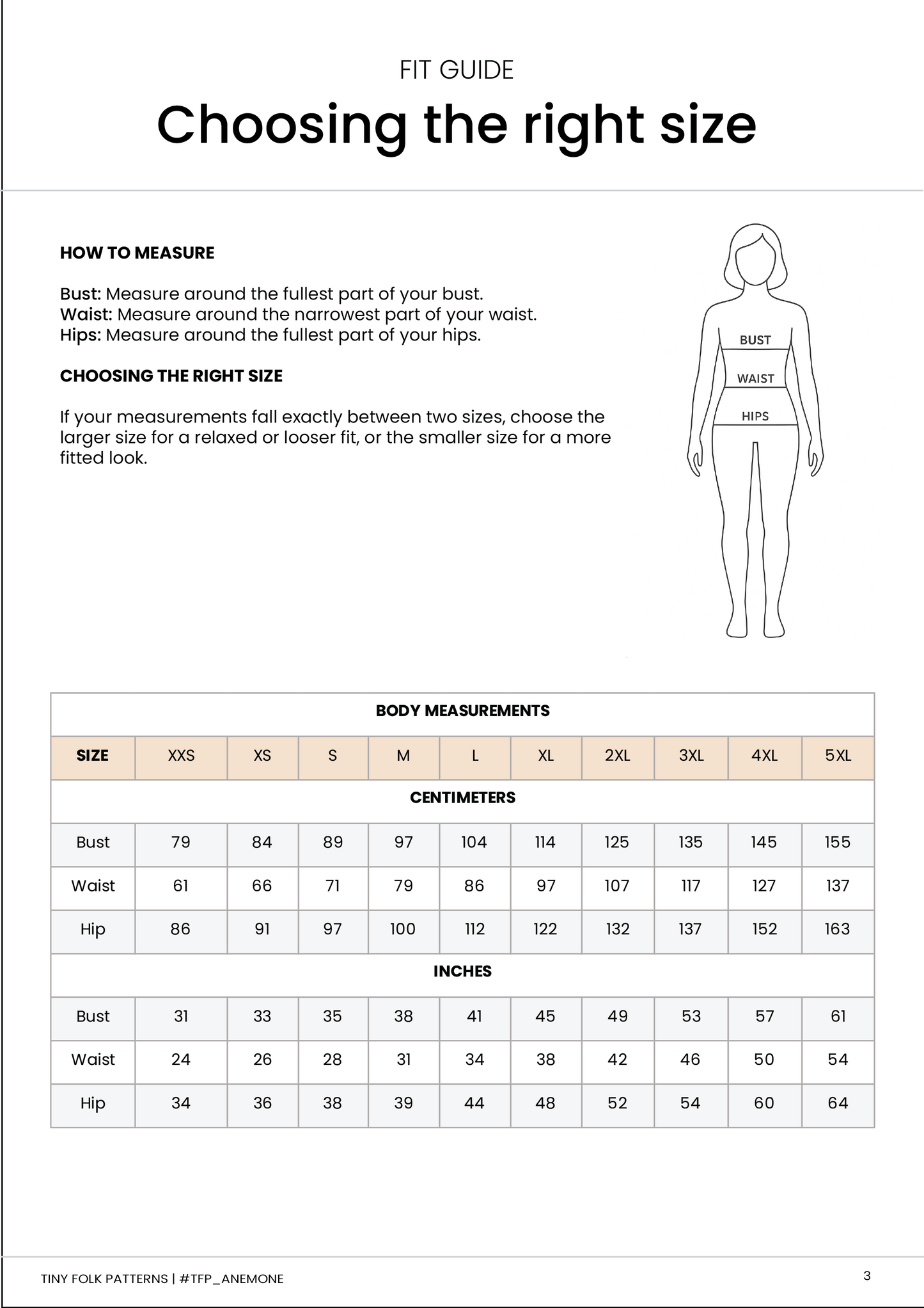 Anemone Women's Top Sewing Pattern