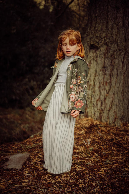Jade Pants With Ruffled Straps Sewing Pattern