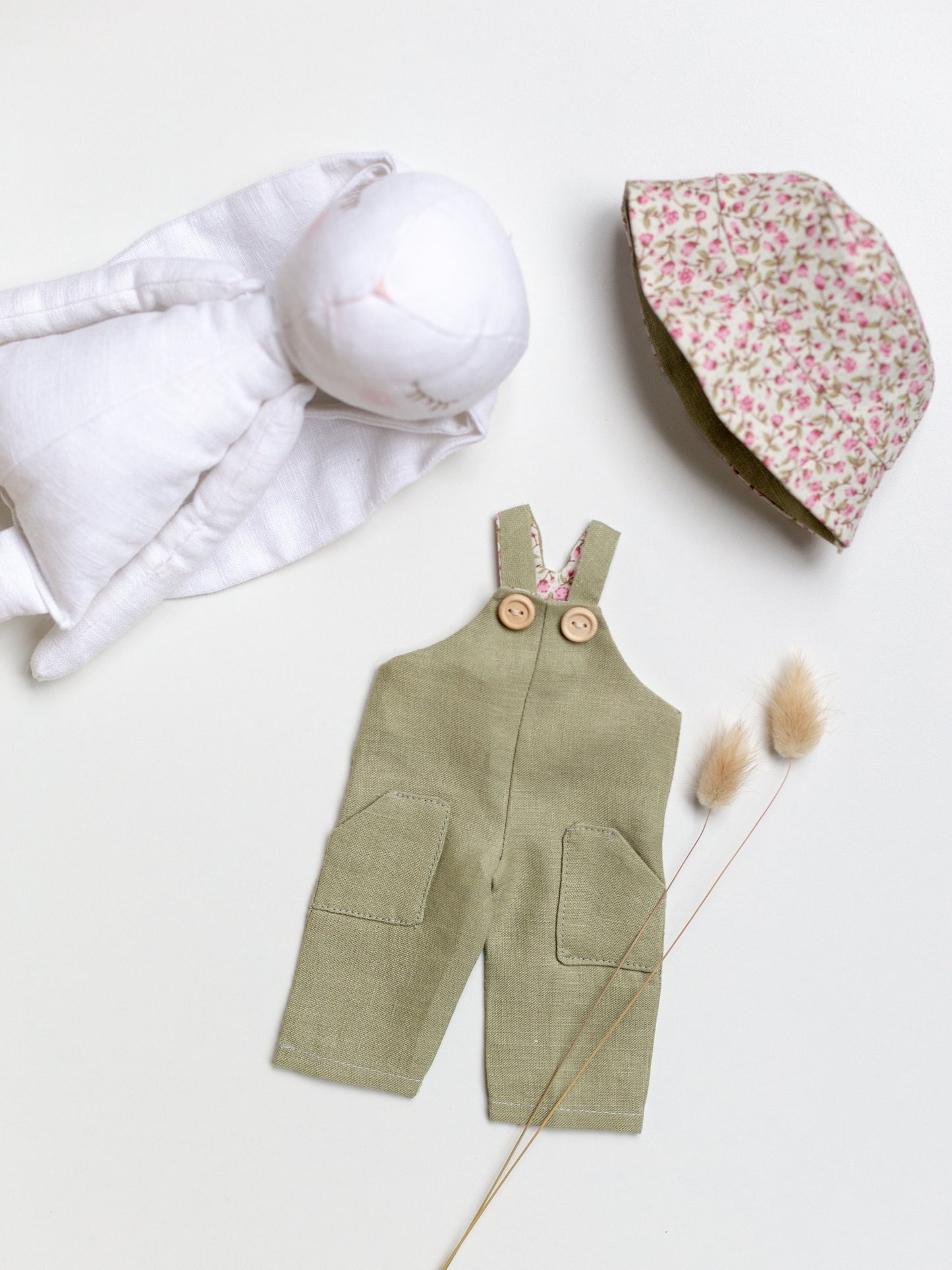 Joy Doll Dungarees and Hat Sewing Pattern
