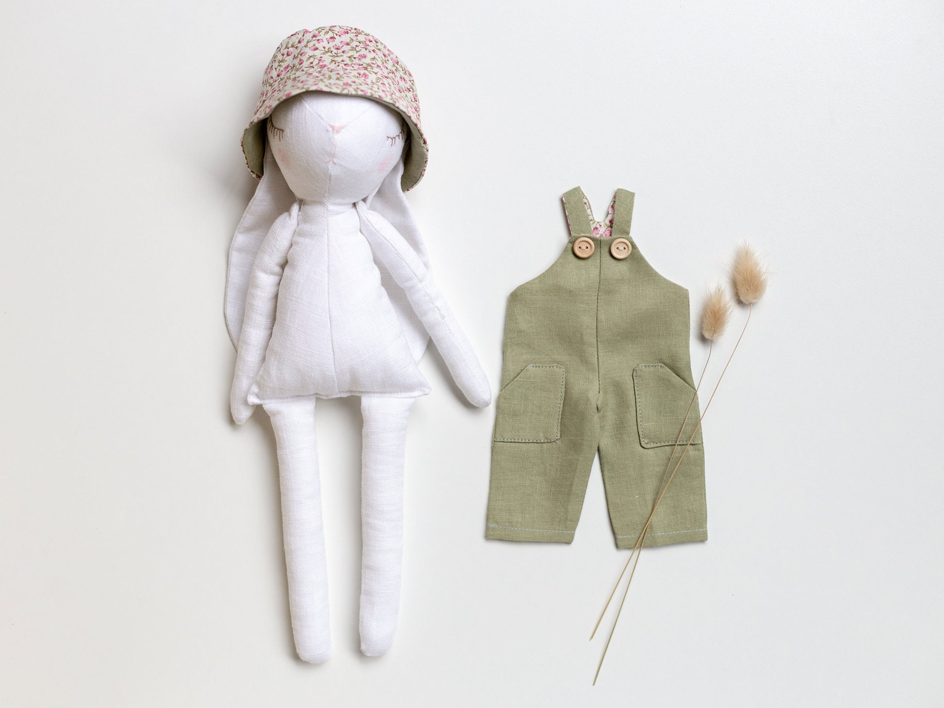 Joy Doll Dungarees and Hat Sewing Pattern